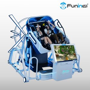 360° Rotation VR Flight Simulator Double Seats Virtual Reality Game Machine