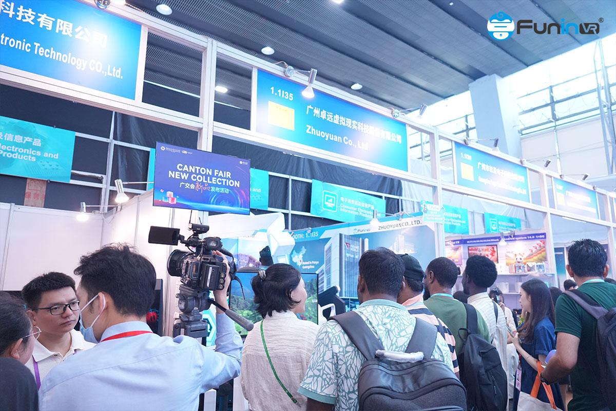 FuninVR Attented at the 136th Canton Fair with New VR Machine - Company News - 2